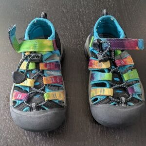 Keen Newport H2 Tie dye waterproof washable hiking sandals Little Kids Sz 10